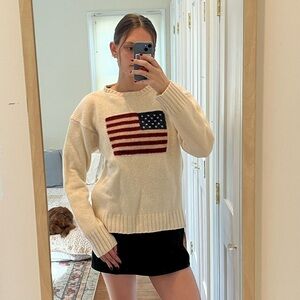 Ralph Lauren lambs wool flag sweater, medium